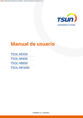 Tsun TSOL-M400 Manual De Usuario