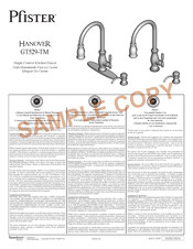 Pfister HANOVER GT529-TM Manual De Instrucciones