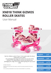 THINK GIZMOS ROLLER SKATES Manual Del Usuario