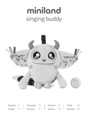 Miniland singing buddy Manual Del Usuario