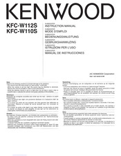 Kenwood KFC-W112S Manual De Instrucciones