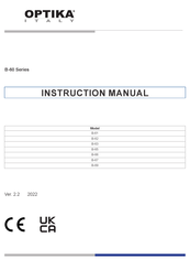 Optika Italy B-62 Manual De Instrucciones