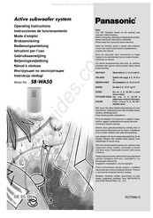 Panasonic SB-WA50 Instrucciones De Funcionamiento