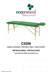 ECOPOSTURAL C3208 Instrucciones