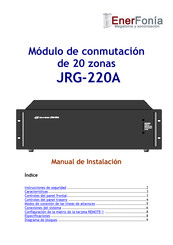 EnerFonia JRG-220A Manual De Instalación