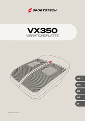 SPORTSTECH VX350 Manual De Instrucciones