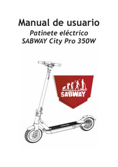 SABWAY City Pro 350W Manual De Usuario