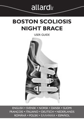 Allard BOSTON SCOLIOSIS NIGHT BRACE Guia Del Usuario