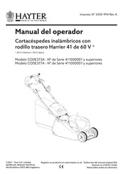 Hayter Harrier CODE377A Manual Del Operador