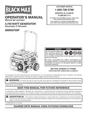 Black Max BM905700P Manual Del Operador