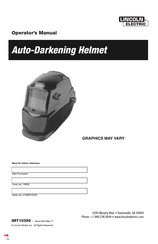 Lincoln Electric Auto-Darkening Helmet IMT10358 Manual Del Usuario