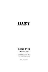 MSI PRO MP271CW 3PA8 Guía De Usuario