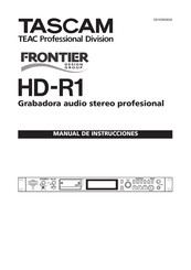 Tascam FRONTIER HD-R1 Manual De Instrucciones