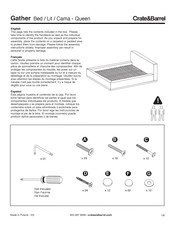 Crate&Barrel Gather Instrucciones De Montaje