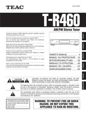 Teac T-R460 Manual Del Usuario