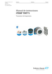 Endress+Hauser iTEMP TMT71 Manual De Instrucciones