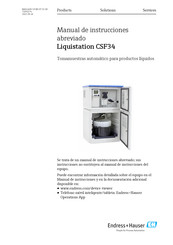 Endress+Hauser Liquistation CSF34 Manual De Instrucciones