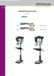 OPTIMUM Maschinen Taladro OPTi drill DQ 25 Manual De Instrucciones