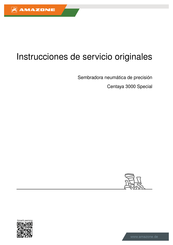 Amazone Centaya 3000 Special Instrucciones De Servicio