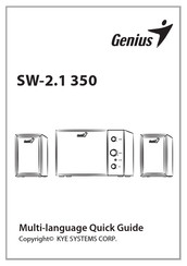 Genius SW-2.1 350 Guía Rápida