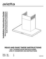 arietta ATS430SSB Guía De Instrucciones Para Instalación