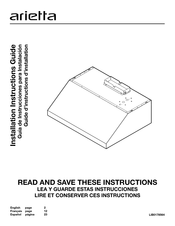 arietta ASG430SSB Guía De Instrucciones Para Instalación