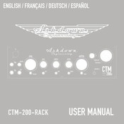 Ashdown Engineering CTM-200-RACK Manual Del Usuario