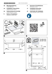 Gaggenau CV492100 Instrucciones De Montaje