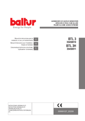baltur BTL 3H Manual De Instrucciones Para La Instalación, El Uso Y El Mantenimiento