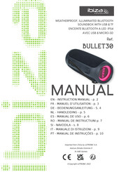 Ibiza sound BULLET30 Manual De Instrucciones