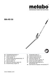 Metabo MA-HS 50 Manual Original
