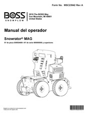 Boss Snowplow Snowrator MAG Manual Del Operador