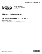 Boss Snowplow BRX25175 Manual Del Operador