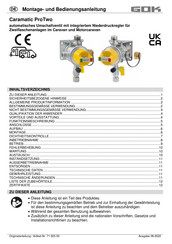 GOK Caramatic ProTwo Instrucciones De Montaje Y Funcionamiento