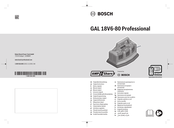 Bosch GAL 18V6-80 Professional Manual Original