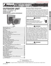 Amana ASZS61A Serie Instrucciones De Instalación