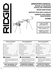 RIDGID AC9960 Manual Del Operador