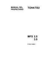 Tohatsu MFS 2.5 Manual Del Propietário