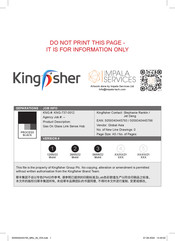 Kingfisher GH70GASLK Manual Del Usuario