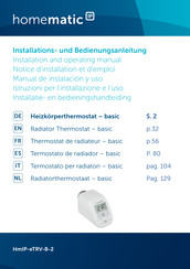 HomeMatic IP HmIP-eTRV-B-2 Manual De Instalacion Y Uso