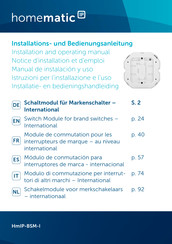 HomeMatic IP HmIP-BSM-I Manual De Instalacion Y Uso