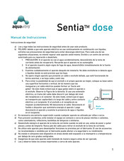 Aquavitro Sentia dose Manual De Instrucciones