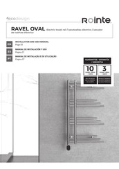 Rointe RAVEL OVAL TRAVI50B090 Manual De Instalacion Y Uso