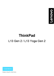 Lenovo ThinkPad L13 Yoga Gen 2 Guía Rápida