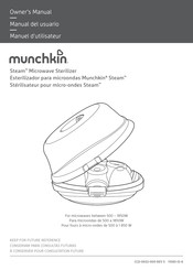 Munchkin Steam Microwave Sterilizer Manual Del Usuario