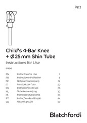 Blatchford Child's 4-Bar Knee Instrucciones De Uso