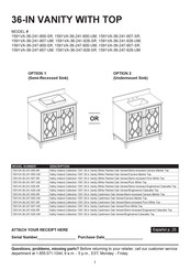 Greentouch 1591VA-36-247-907-SR Instrucciones De Montaje