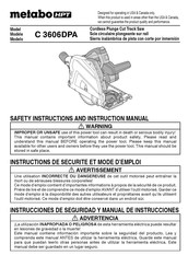 Metabo HPT C 3606DPA Instrucciones De Seguridad Y Manual De Instrucciones