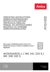 Amica WCB2K60B36.1 Manual De Instrucciones