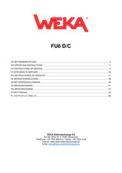 Weka FU6 D/C Instrucciones De Servicio